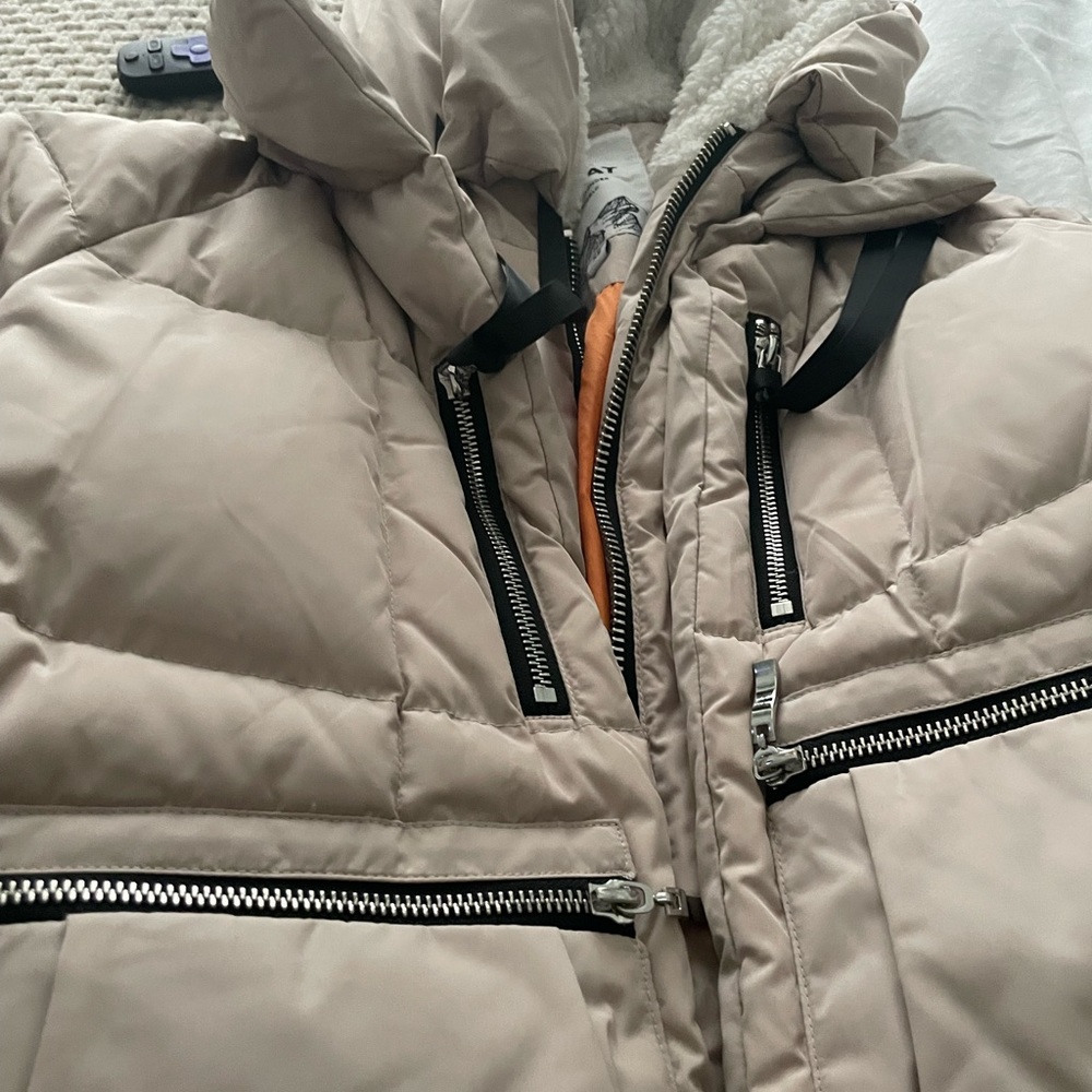 Beige Down Jacket - image 2